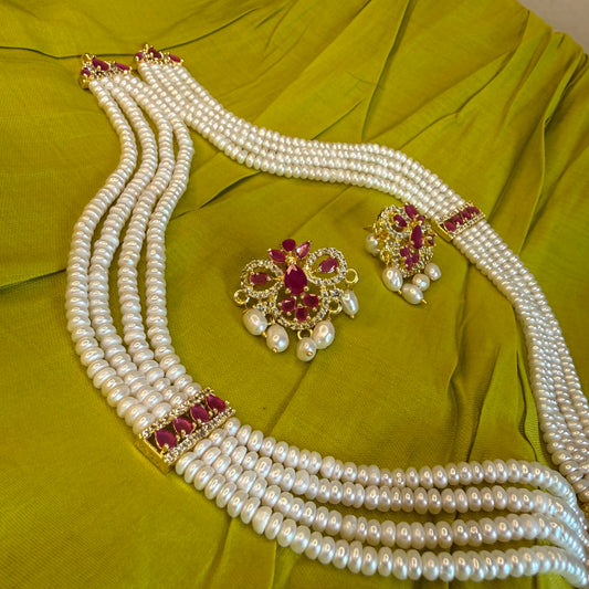 Raani Haar Of Real Pearls [ RED ]