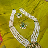 Raani Haar Of Real Pearls [ Green ]