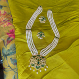 Raani Haar Of Real Pearls [ Green ]