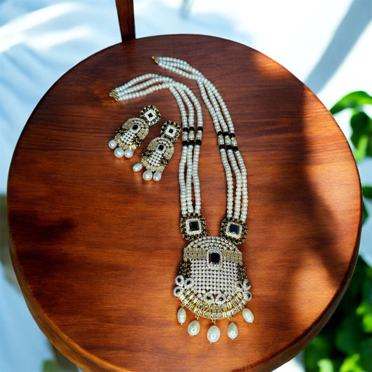 Daimond Style Raani Haar [Black]