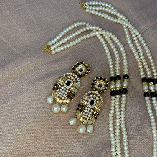 Daimond Style Raani Haar [Black]