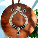 Daimond Style mini Raani Haar [Blue]