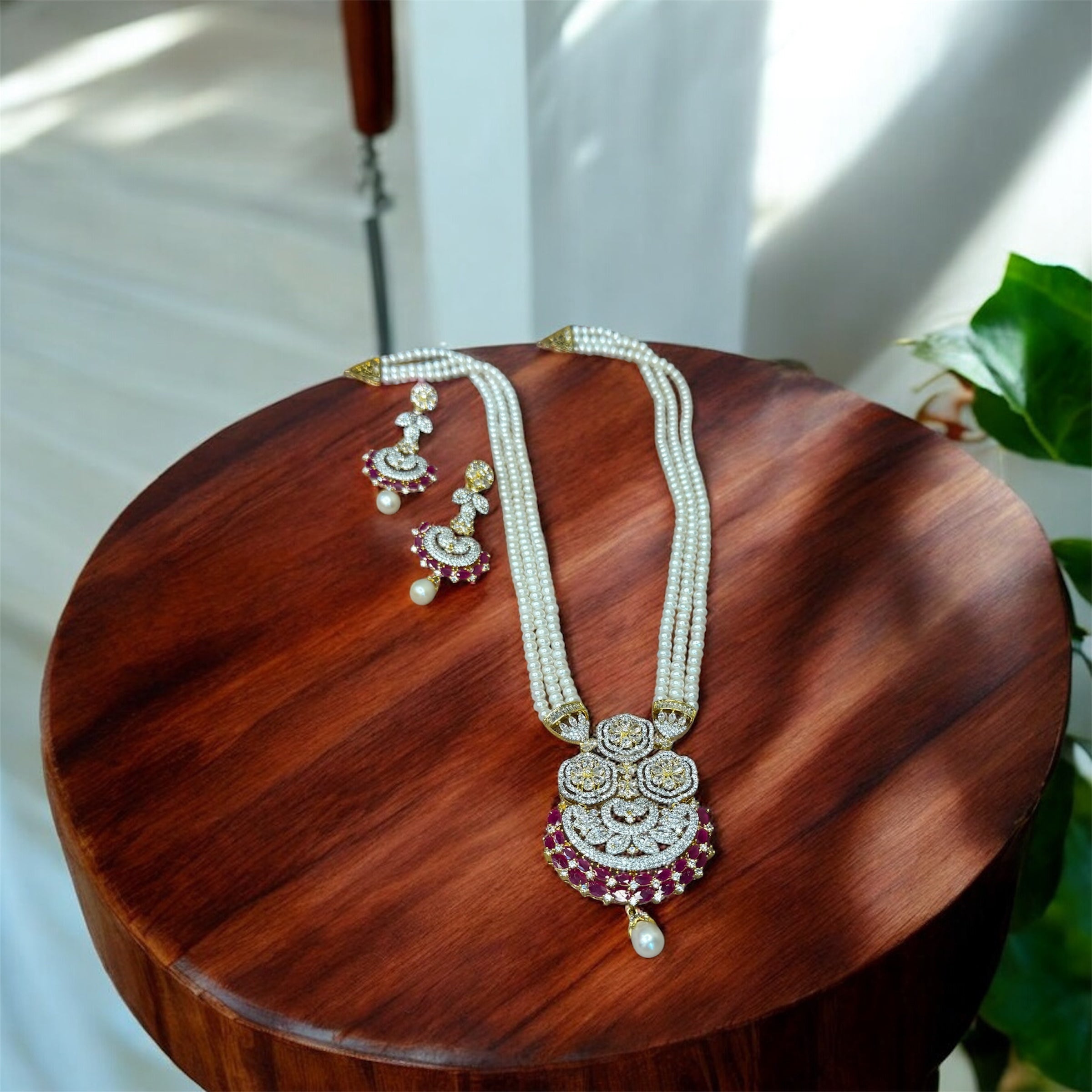 Daimond Style Raani Haar [RED]