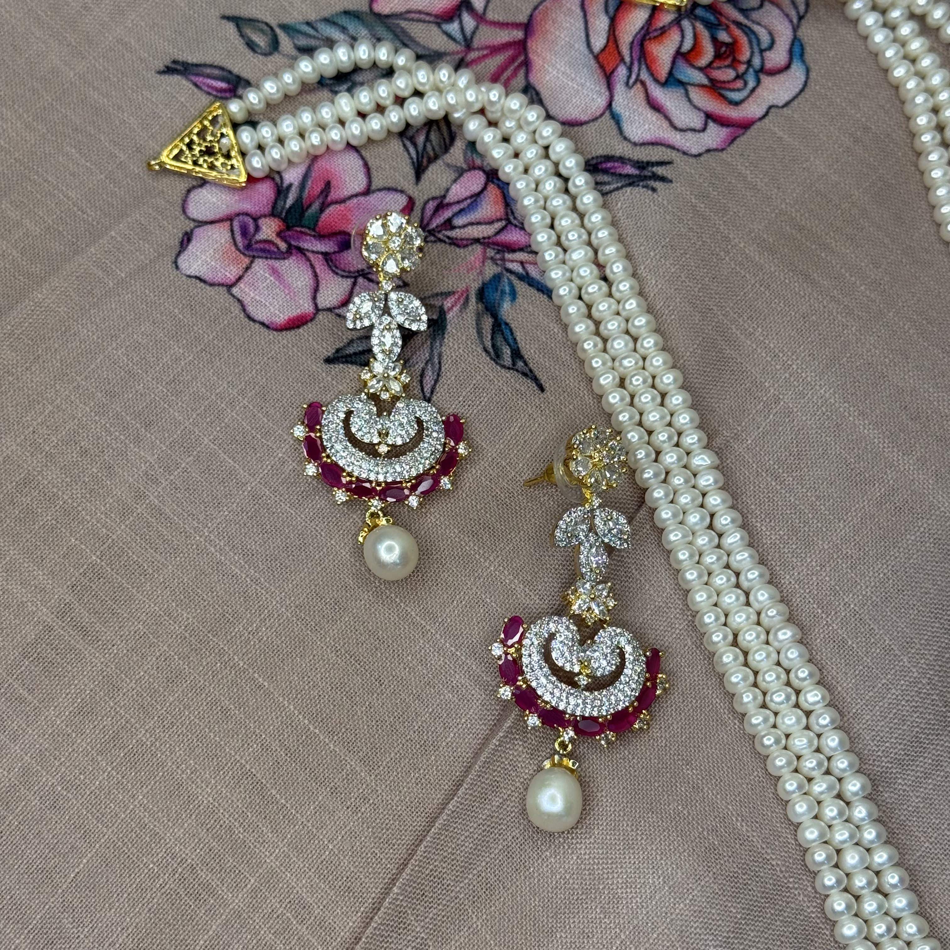 Daimond Style Raani Haar [RED]