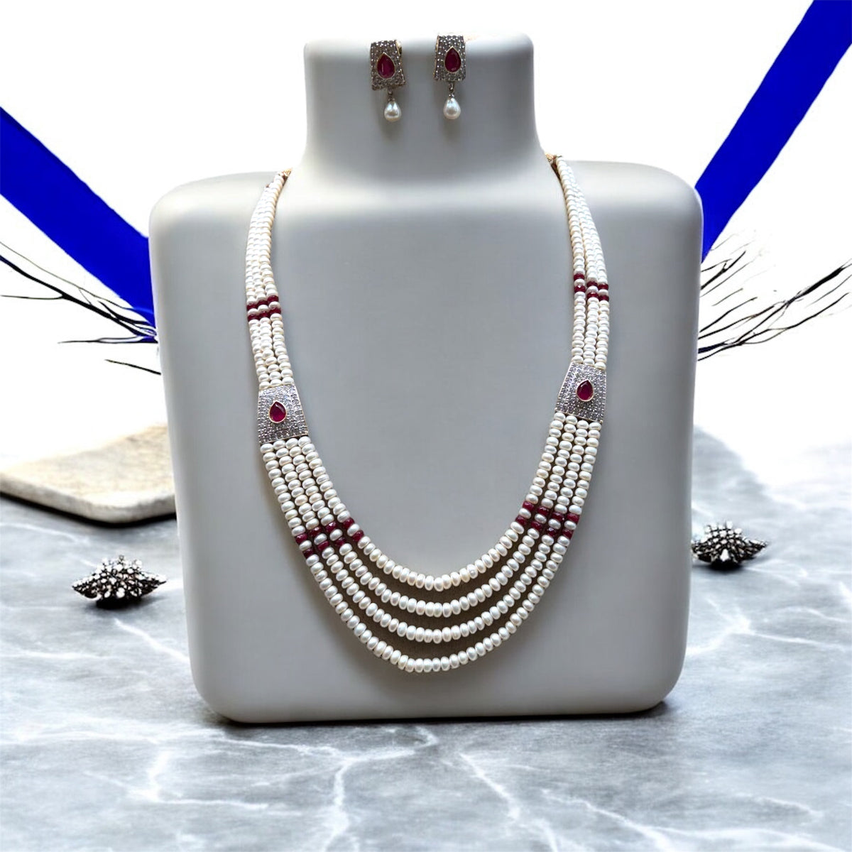 3/4 Red Royal Side Piece