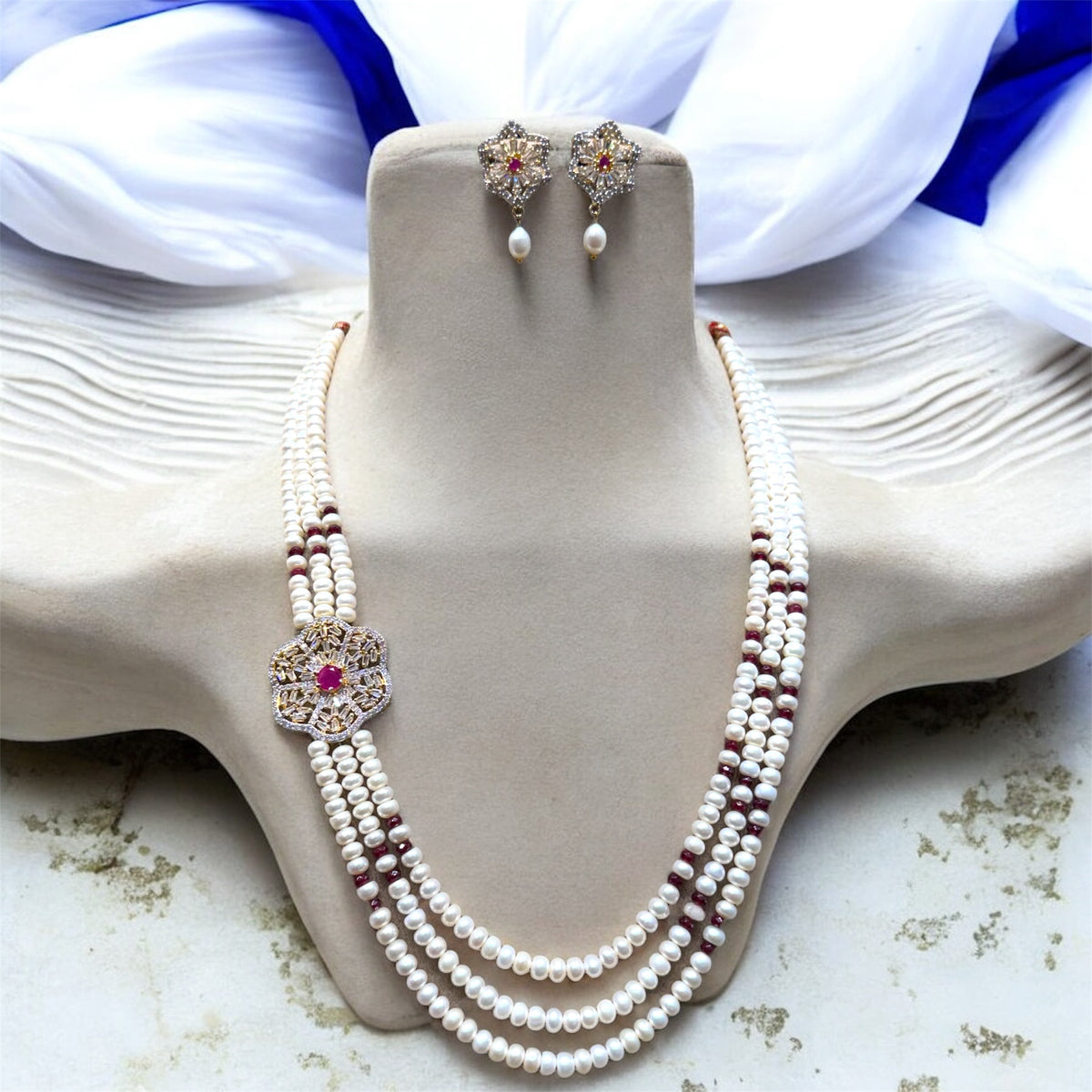 Royal Flower 3 Layer Red Side piece