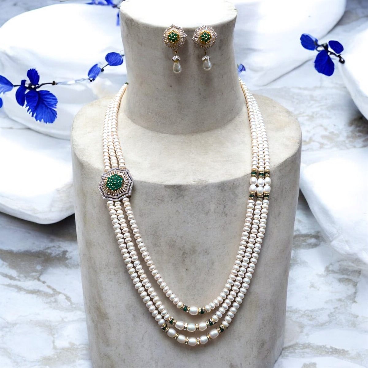 Royal Flower 3 Layer Green Side piece