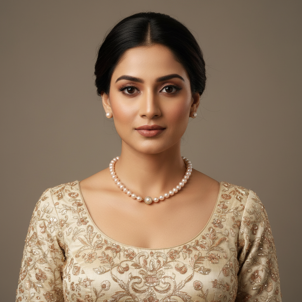 8mm Pink Round Pearls