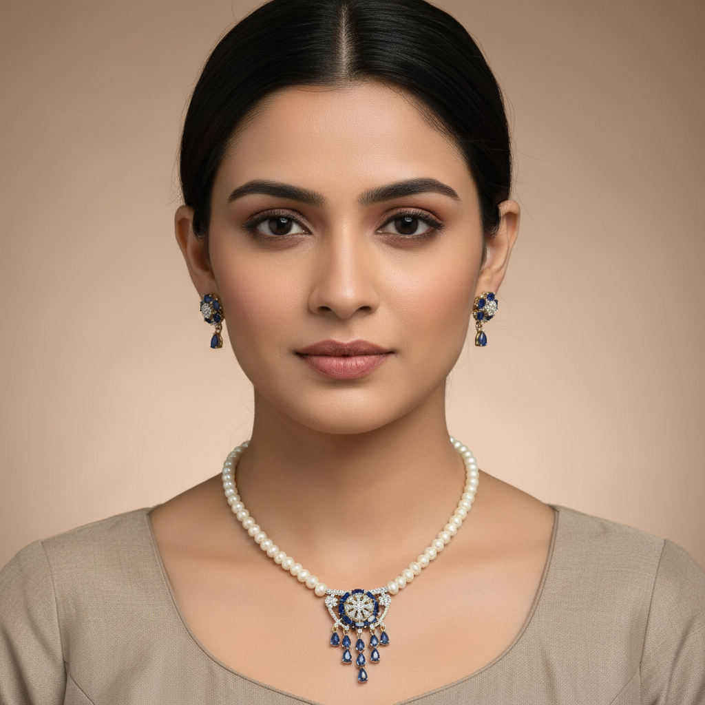 Designer single layer set Blue