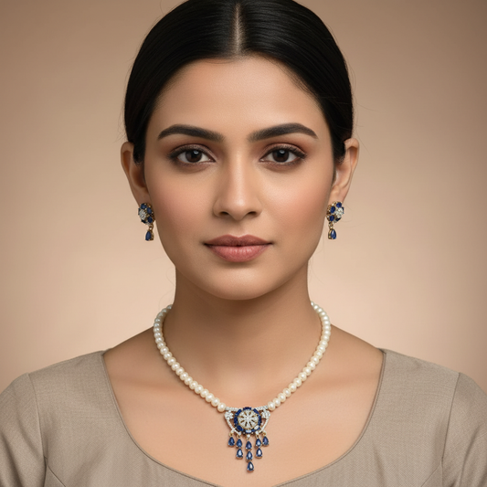 Designer single layer set Blue