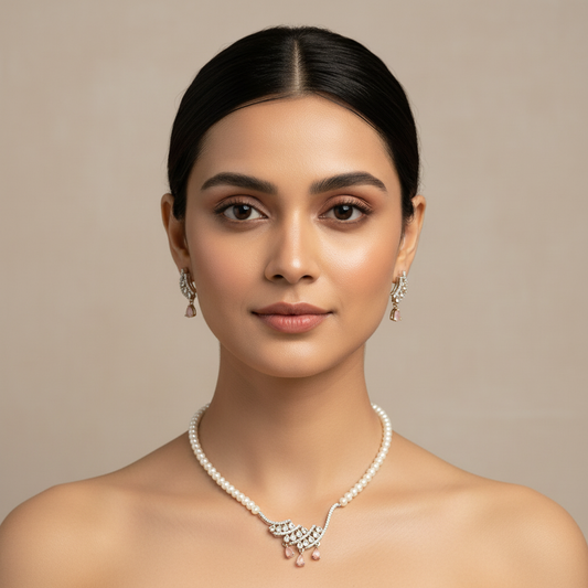 Mangal Sutra Pattern exclusive Rose Pink