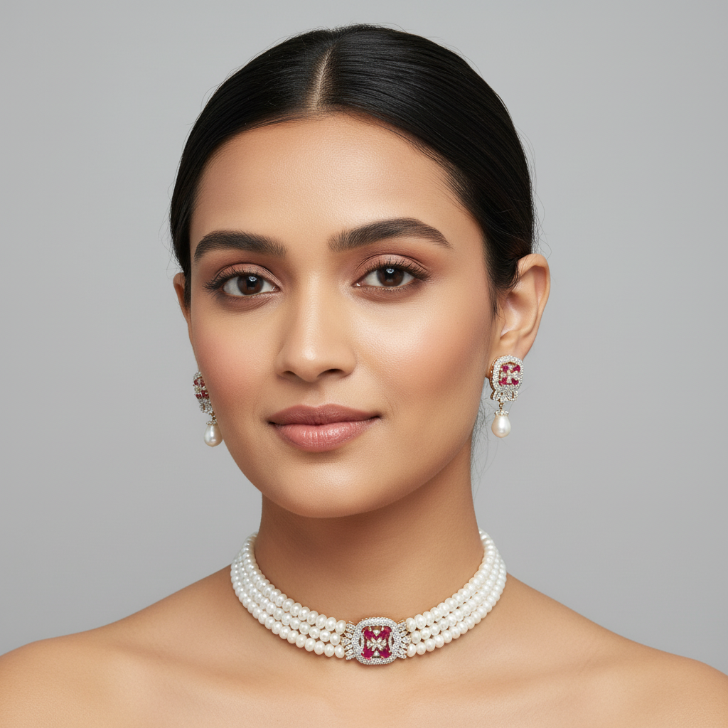 Choker Set Designer Red