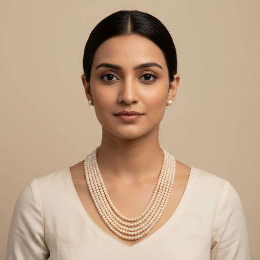 Peach Pearls 5 Layers With Sets