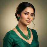 Beryl Emerald 6 line with Studs