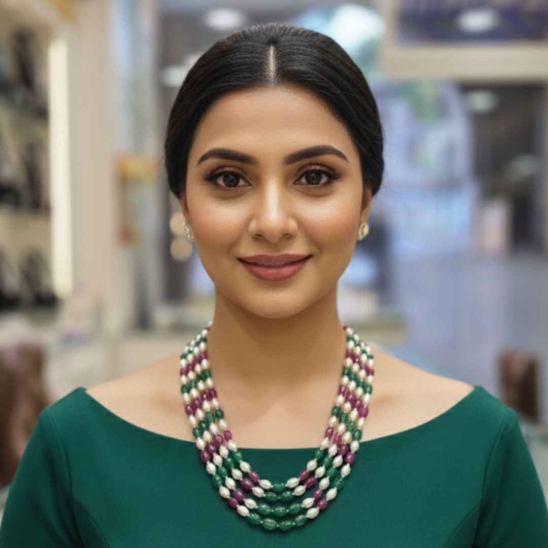 Multi Stone Mala -4 Lines