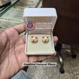 🌺 Coral Blossom Real Pearls Studs 🌺