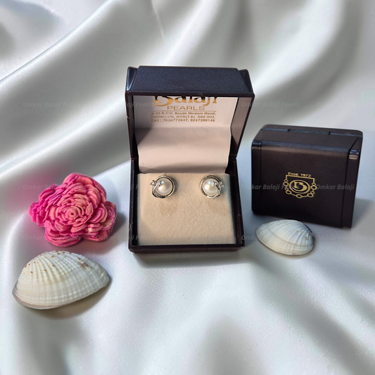 Elegant Real Pearls Earrings #018