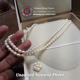 White Double Layer With Flower Studs
