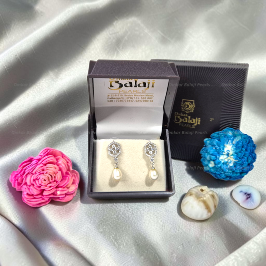 Elegant Real Pearls Earrings #065
