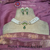 Exclusive Choker 3 layered Green