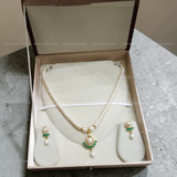 Royal Teardrop Real Pearl Set 💚