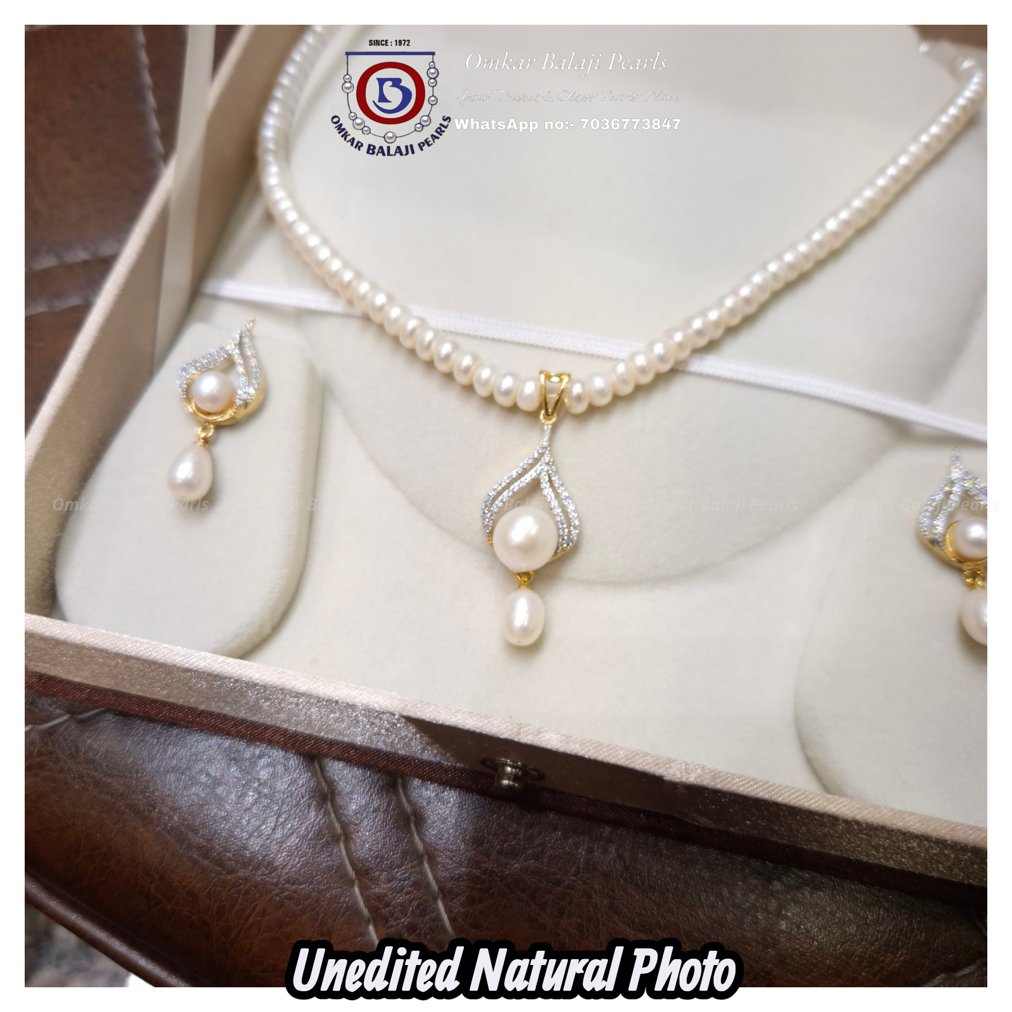 Diamond Style Pearl Set 💎