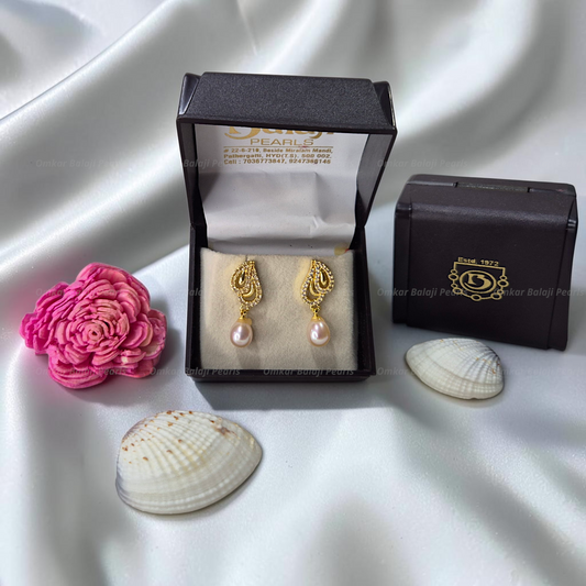 Elegant Real Pearls Earrings #062