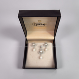 Silver Finish Locket & earrings