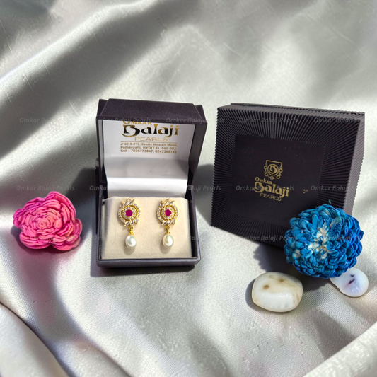 Elegant Real Pearls Earrings #078