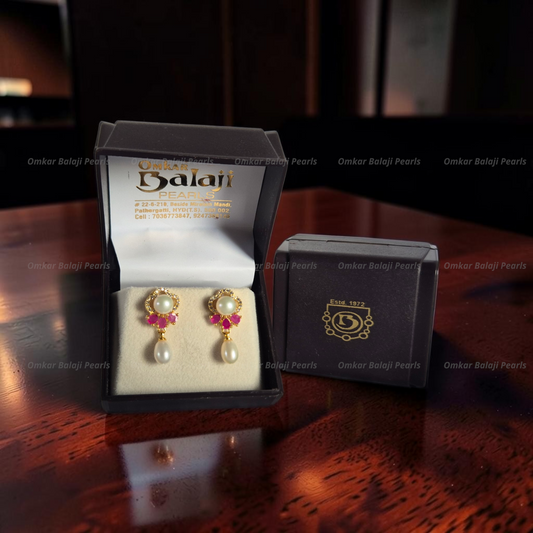 Elegant Real Pearls Earrings #101
