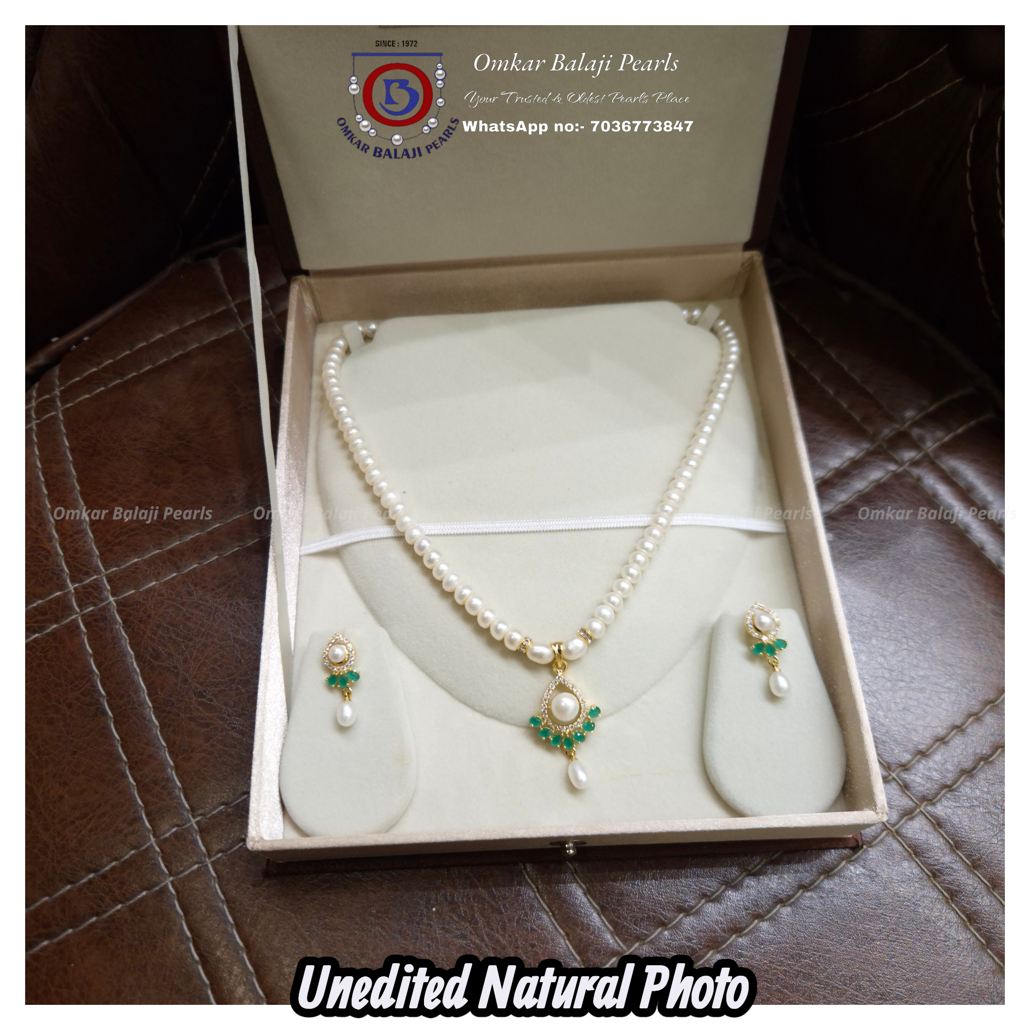 Royal Teardrop Real Pearl Set 💚
