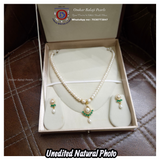 Royal Teardrop Real Pearl Set 💚