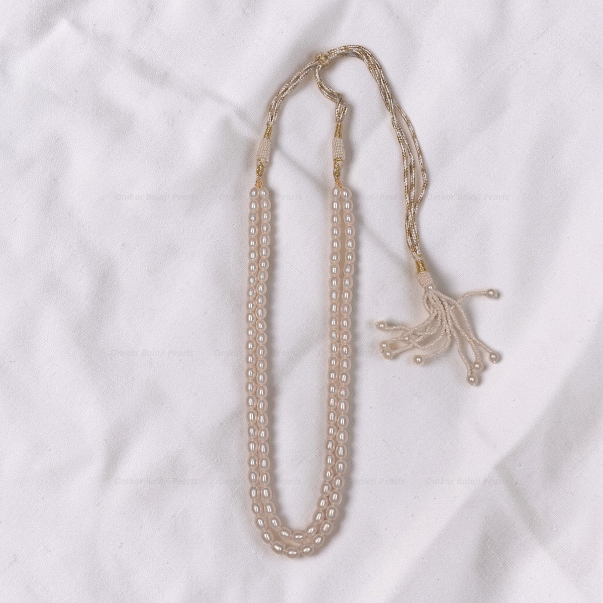 2-Layer Real Pearl Mala [white]