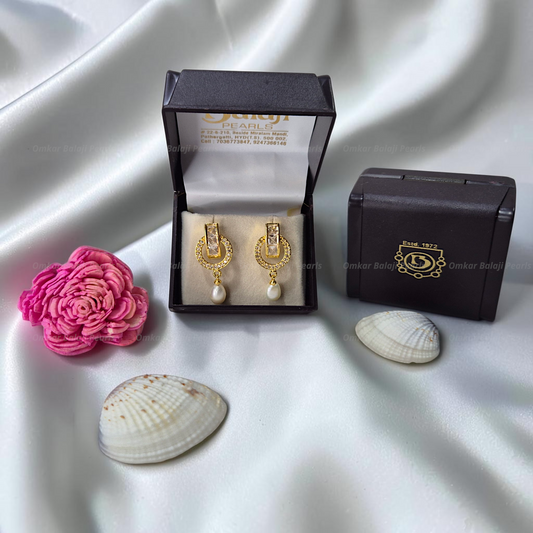 Elegant Real Pearls Earrings #026
