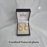 ROYAL CHANDBALI REAL PEARL EARRINGS