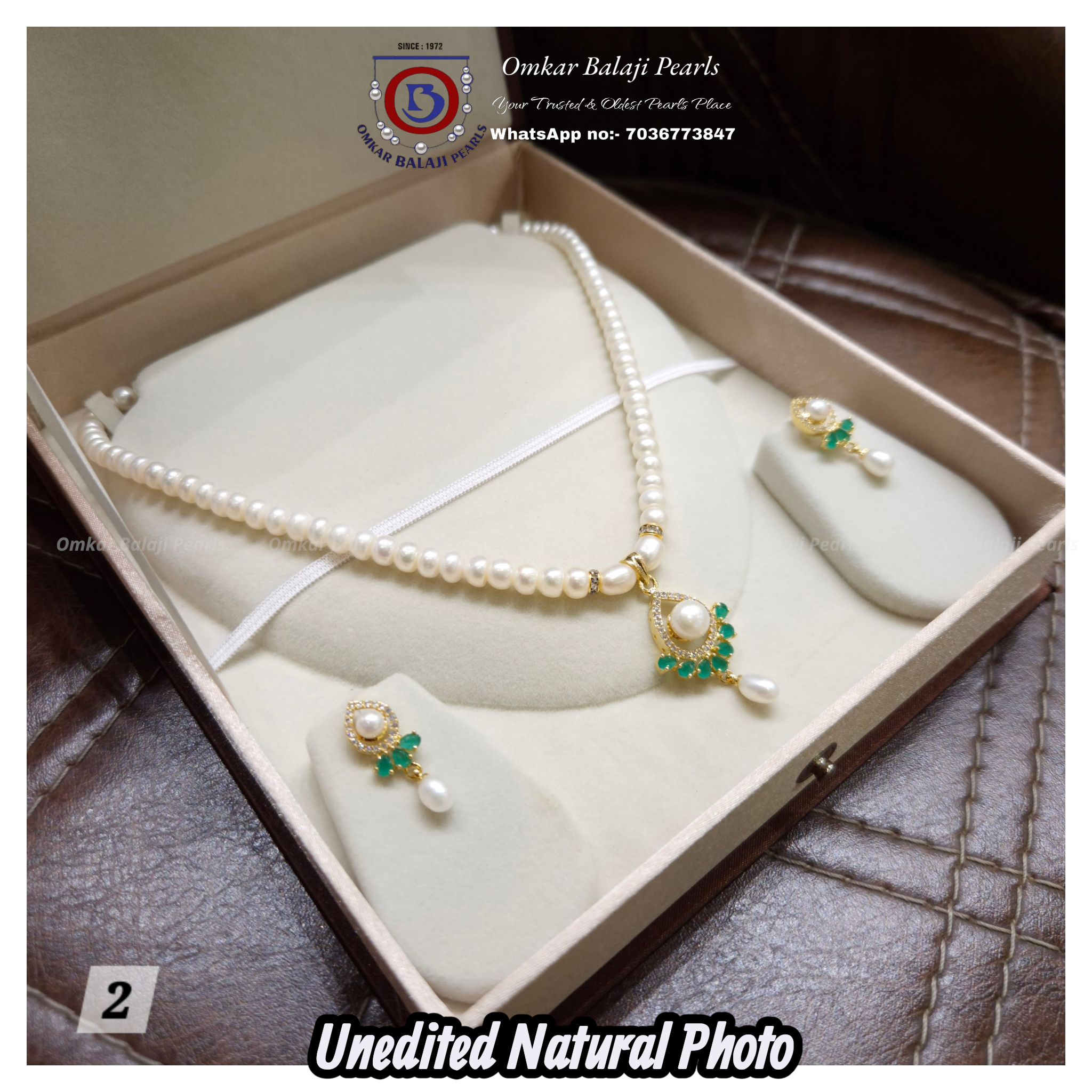 Royal Teardrop Real Pearl Set 💚