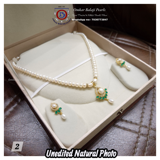 Royal Teardrop Real Pearl Set 💚