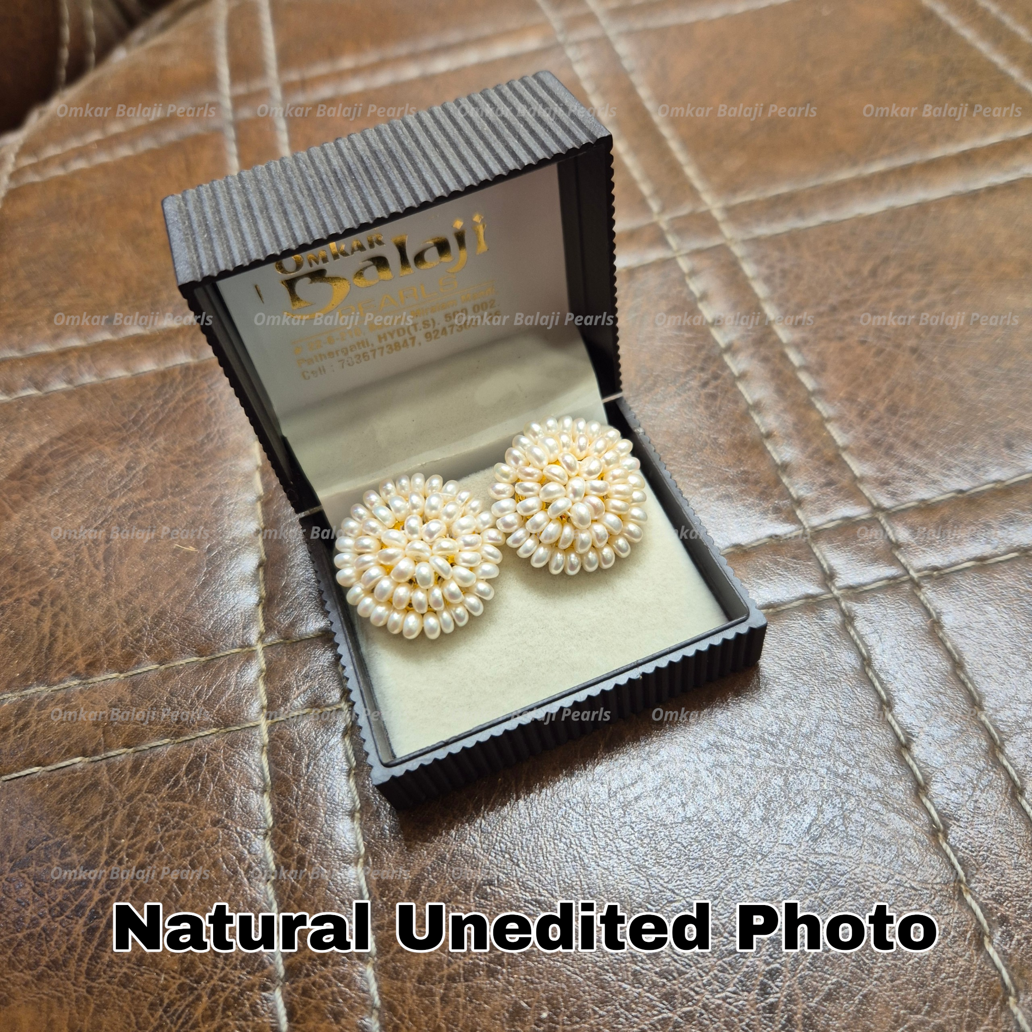 BIG: Perfection Overloaded: Handcrafted Pearl Flower Studs 🌸✨
