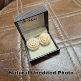 BIG: Perfection Overloaded: Handcrafted Pearl Flower Studs 🌸✨