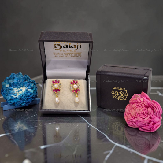 Elegant Real Pearls Earrings #089