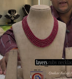 Ruby mala and bracelets