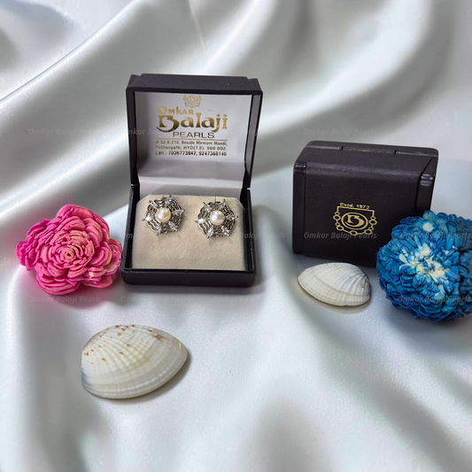 Elegant Real Pearls Earrings #017