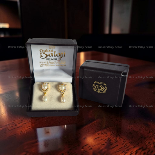 Elegant Real Pearls Earrings #047