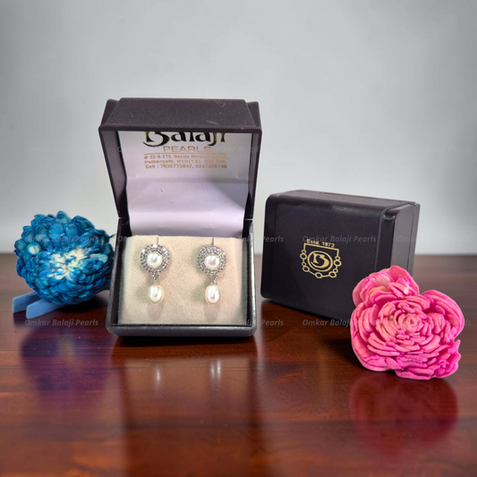 Elegant Real Pearls Earrings #056
