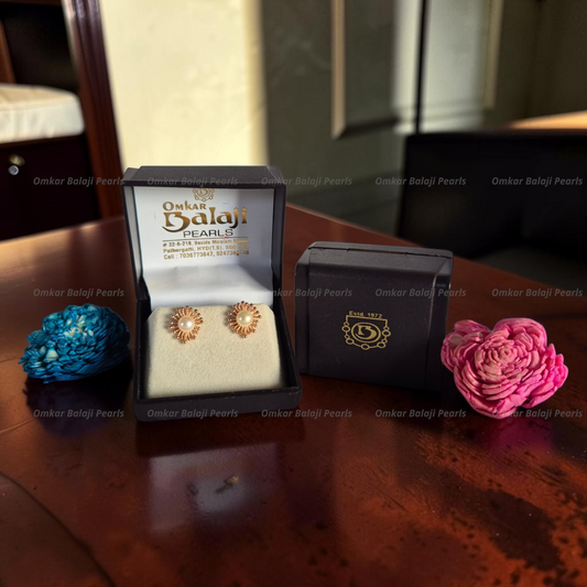 Elegant Real Pearls Earrings #035
