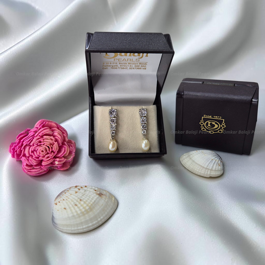 Elegant Real Pearls Earrings #061