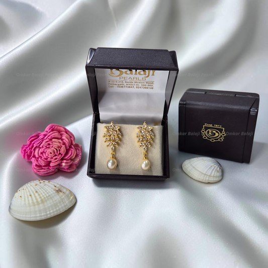 Elegant Real Pearls Earrings #028