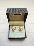Pearls Triangle Studs