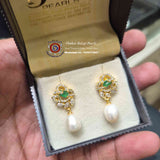 Pearls Earrings with Stone