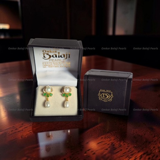 Elegant Real Pearls Earrings #036